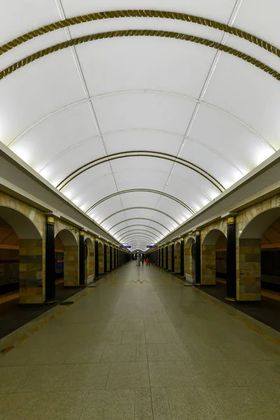San Petersburgo Rusia Diciembre 2021 Interior Del Vestíbulo Estación Admiralteyskaya — Foto de Stock