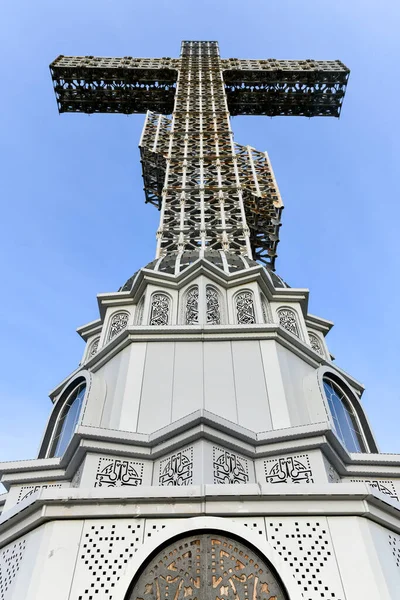 Gelendzhik Krasnodar Region Rusko Ortodoxní Uctívání Kříž Kopci Kavkazských Hor — Stock fotografie
