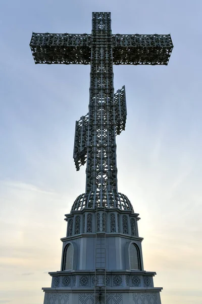Gelendzhik Krasnodar Region Rusko Ortodoxní Uctívání Kříž Kopci Kavkazských Hor — Stock fotografie