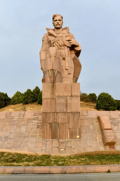 Monumento Marinheiros Revolucionários Frota Russa Mar Negro Novorossiysk Rússia — Fotografia de Stock