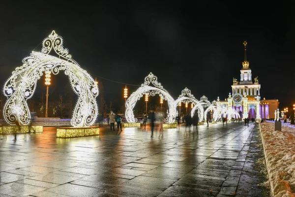 Moskva Rusko Ledna 2022 Centrální Pavilon Výstavy Úspěchů Národního Hospodářství — Stock fotografie