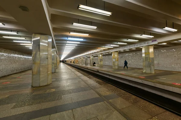 Moskau Russland Januar 2023 Metrostation Polezhayevskaya Moskau Russland — Stockfoto