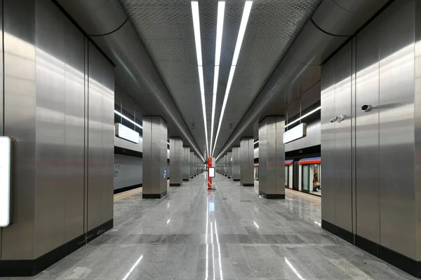 러시아 모스크바 Jan 2023 Narodnoye Opolcheniye Metro Station Moscow Russia — 스톡 사진