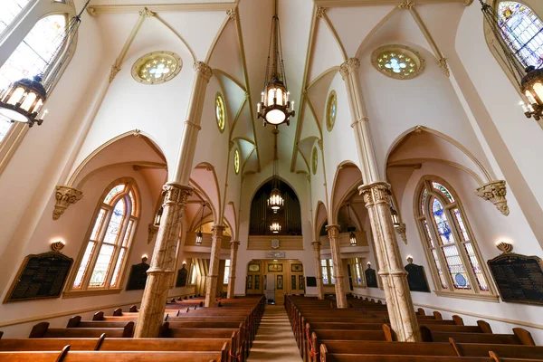 2023年2月23日 佐治亚州萨凡纳 以色列圣部是美国历史最悠久的教会之一 主要由西班牙裔葡萄牙裔的西班牙裔犹太移民组织起来 — 图库照片