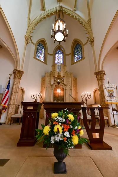 Savannah Gruzja Lutego 2023 Kongregacja Mickve Israel Jest Jednym Najstarszych — Zdjęcie stockowe