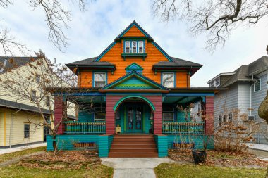 Brooklyn, New York 'taki Flatbush mahallesindeki Viktorya dönemi konağı..