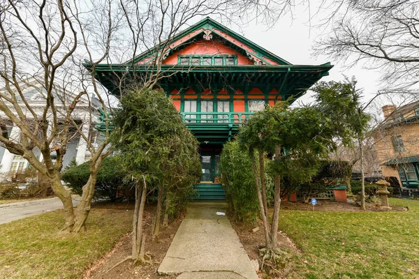 Japanska Hus Flatbush Stadsdelen Brooklyn New York — Stockfoto