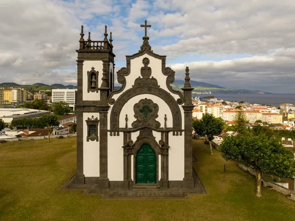 Luchtfoto Van Hermitage Van Moeder Gods Ponta Delgada Azoren — Stockfoto