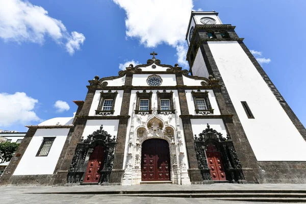 Kerk Sebastian Igreja Matriz Sao Sebastio Ponta Delgada Miguel Azoren — Stockfoto