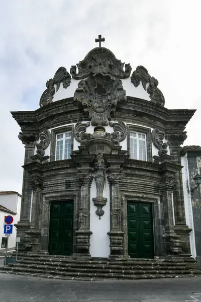 Iglesia Del Espirito Santo Ribeira Grande Isla Sao Miguel Azores — Foto de Stock