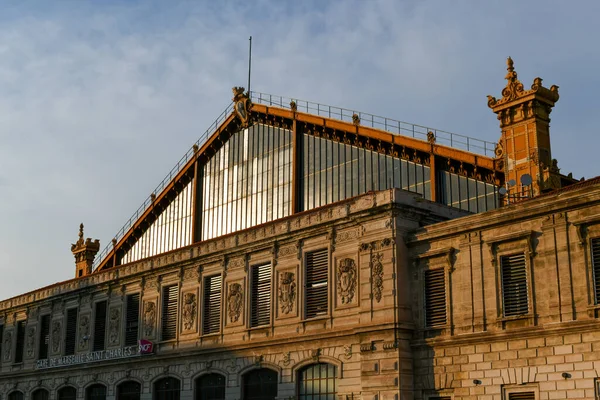 Железнодорожный Вокзал Сент Шарль Марселе Франция Станция Открыта 1848 Году Лицензионные Стоковые Фото