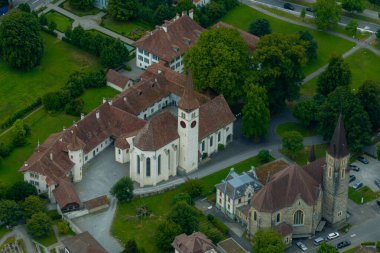 Interlaken Castle Church (Schlosskirche) - Interlaken, Switzerland clipart