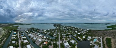 Florida Keys, Florida 'da Şekerleme Anahtarı' nın hava görüntüsü.