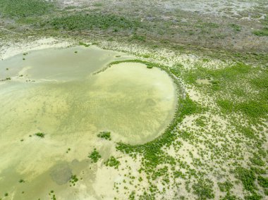 Florida Keys, Florida 'da Şekerleme Anahtarı' nın hava görüntüsü.