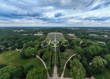 Sanssouci Sarayı, Büyük Frederick 'in eski yaz sarayı, Prusya Kralı, Potsdam' da, Berlin yakınlarında.