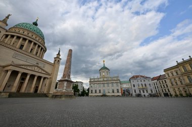 Old Market Square (Alter Markt) with St. Nicholas Church and Town Hall, Potsdam, Germany clipart