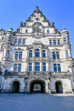 Details of Dresden Castle, Georgentor in Dresden, Germany. clipart