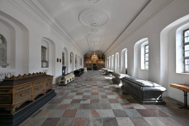 Kopenhag, Danimarka - 15 Temmuz 2023 Holmens Kirke Kilisesi Kopenhag Holmens Kanalı, Danimarka