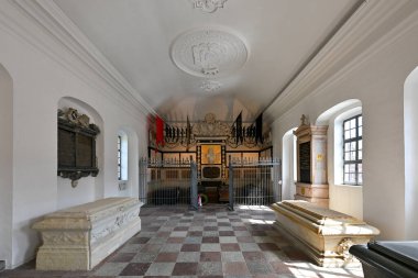 Kopenhag, Danimarka - 15 Temmuz 2023 Holmens Kirke Kilisesi Kopenhag Holmens Kanalı, Danimarka