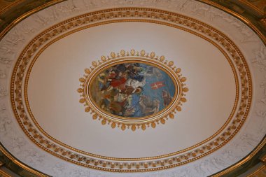 Kopenhag, Danimarka - 15 Temmuz 2023: Kopenhag, Danimarka 'daki Christiansborg Yuva Sarayı.