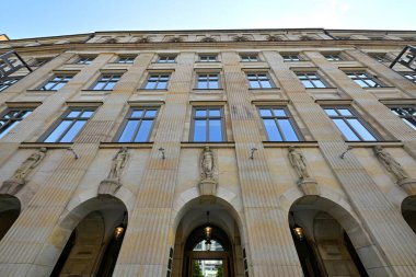 Hamburg, Almanya - 14 Temmuz 2023: Hamburg, Almanya 'daki Stadthaus Binası (eski Gestapo Karargahı)