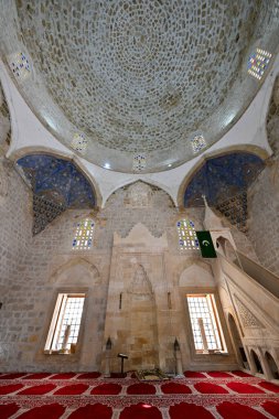 Pocitelj, Bosna-Hersek - 23 Haziran 2023: Pocitelj, Bosna-Hersek 'teki Sisman İbrahim Paşa Camii.