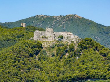 Castello di Arechi (Arechi Kalesi) Salerno, İtalya 'da