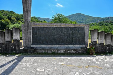Karadağ - 30 Temmuz 2023: Karadağ 'da Düşen Savaşçılar ve Faşizm Mağdurları Anıtı.