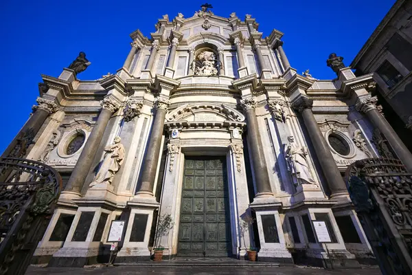 stock image Basilica Cattedrale di Sant'Agata in Gallipoli Cathedral, Catania, Italy