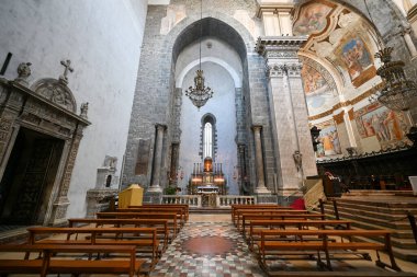Catania, İtalya - 18 Ağustos 2023: Gelibolu Katedrali 'nde Basilica Cattedrale di Sant' Agata, İtalya