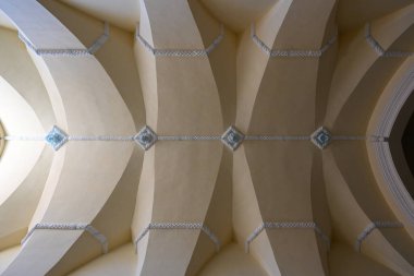 Matera, İtalya - 9 Ağustos 2023: Matera, İtalya 'daki Santa Chiara d' Assisi Kilisesi.