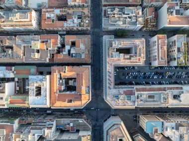 Palermo, Sicilya, İtalya 'nın gündüz panoramik görüntüsü.