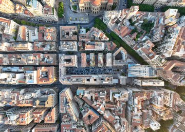 Palermo, Sicilya, İtalya 'nın gündüz panoramik görüntüsü.