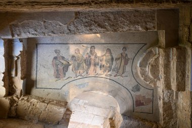 Roma Mozaikleri Villa Romana del Casale, Piazza Armerina, Sicilya, İtalya, UNESCO Dünya Mirası Bölgesi