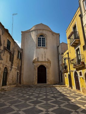 The Church of San Biagio and San Leonardo dei Cavalieri di Malta located in Syracuse, Sicily, Italy. clipart