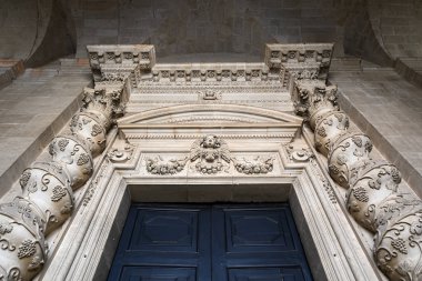 Sicilya, İtalya 'daki Syracuse katedrali. Duomo di Siracusa 7. yüzyılda inşa edildi.
