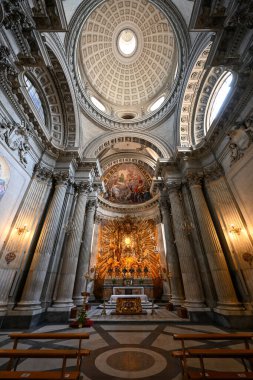 Roma, İtalya - 31 Ağustos 2023: İtalya 'nın Campitelli şehrinde Santa Maria Kilisesi' nin İçişleri Bakanlığı.