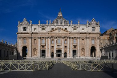 Aziz Peter Bazilikası Vatikan 'daki Aziz Peter Meydanı, Roma' nın merkezi, İtalya (çeviri: 