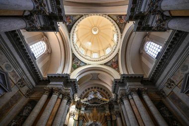 Rome, Italy - Sep 1, 2023: Sanctuary of San Salvatore in Lauro in Rome, Italy. clipart