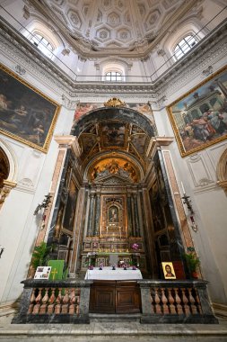 Rome, Italy - Sep 1, 2023: Santa Maria della Pace, a church in Rome, Italy. clipart