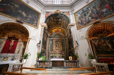 Roma, İtalya - 1. Sezon 2023: Santa Maria della Pace, Roma, İtalya 'da bir kilise.