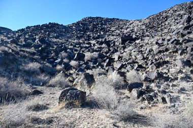Petroglyph Ulusal Anıtı Batı Mesa boyunca uzanır, volkanik bazalt yamaç. Atalar tarafından oyulmuş Petroglyph resimleri..