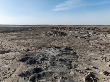 Bisti / De-Na-Zin Wilderness 'deki Hayaller Vadisi, New Mexico, ABD.