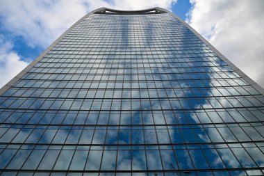 Ünlü Walkie Talkie bina cephesi - Londra şehir silüeti, finans bölgesi, Birleşik Krallık.