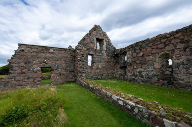 Iona Adası, İskoçya 'daki Iona Nunnery harabeleri.