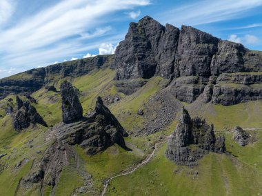 Storr 'un Yaşlı Adamı etkileyici manzara, Skye Adası, İskoçya, İngiltere, Avrupa