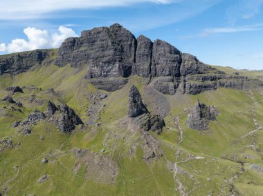 Storr 'un Yaşlı Adamı etkileyici manzara, Skye Adası, İskoçya, İngiltere, Avrupa