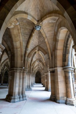 Glasgow, İngiltere 'deki Glasgow Üniversitesi' nin tarihi manastırı..