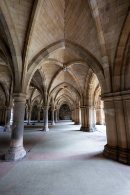 Glasgow, İngiltere 'deki Glasgow Üniversitesi' nin tarihi manastırı..