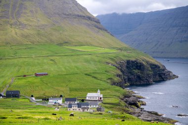 Vidareidi, Faroe Adaları 'ndaki Vidoy Adası' nın kuzeyinde..